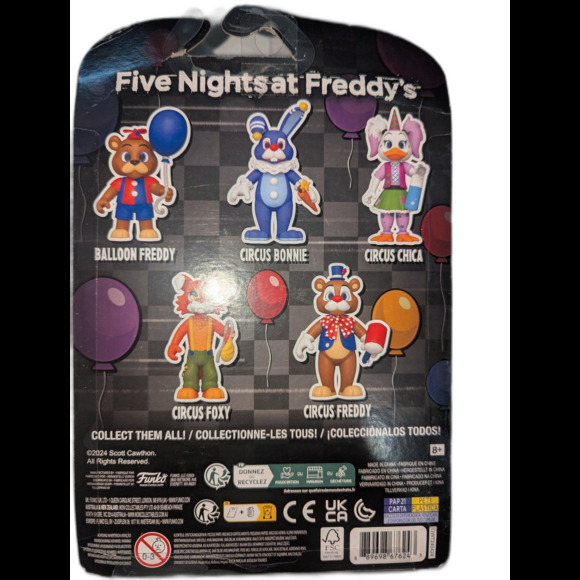 FNOF The Funko Five Nights at Freddy's Circus Freddy Action Figure And Hammer - Picture 4 of 6